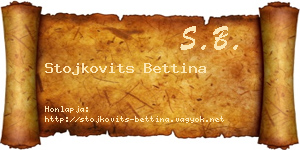 Stojkovits Bettina névjegykártya